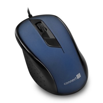 CONNECT IT CMO-1200-BL - Kabelgebundene Maus 1000 DPI schwarz/blau