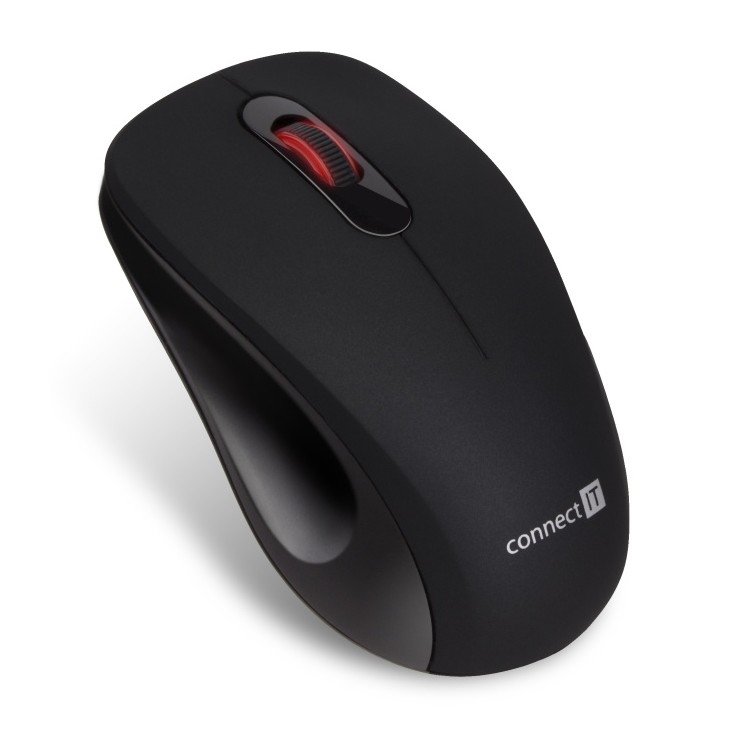 CONNECT IT CMO-2230-BK - Kabellose Silent-Maus MUTE 1200 DPI 1xAA schwarz