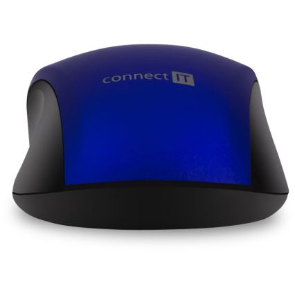 CONNECT IT CMO-2230-BL - Kabellose Silent-Maus MUTE 1200 DPI 1xAA schwarz/blau