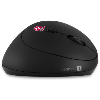 CONNECT IT CMO-2600-BK - Ergonomische kabellose Maus 800/1200/1600 DPI 1xAA schwarz
