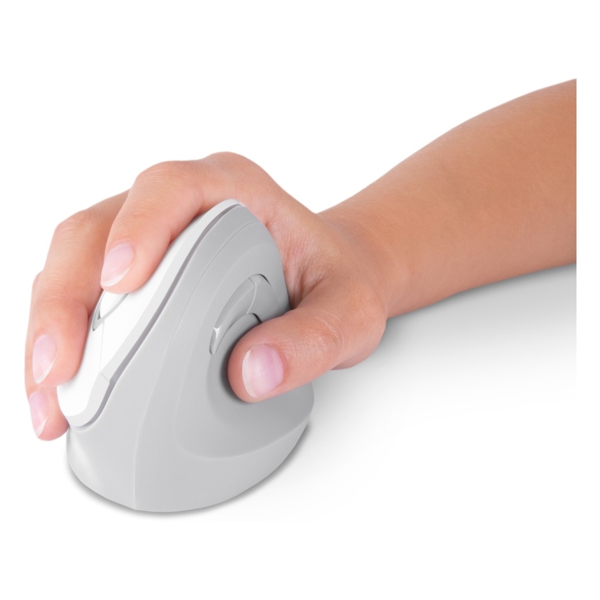 CONNECT IT CMO-2700-WH - Ergonomische, kabellose Maus 800/1200/1600 DPI 1xAA weiß