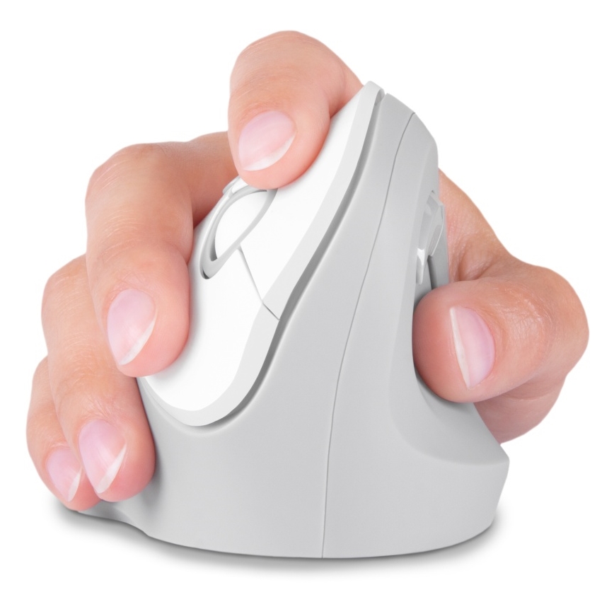 CONNECT IT CMO-2700-WH - Ergonomische, kabellose Maus 800/1200/1600 DPI 1xAA weiß