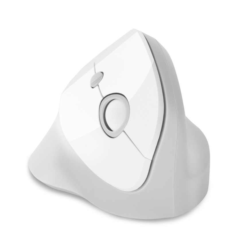 CONNECT IT CMO-2700-WH - Ergonomische, kabellose Maus 800/1200/1600 DPI 1xAA weiß