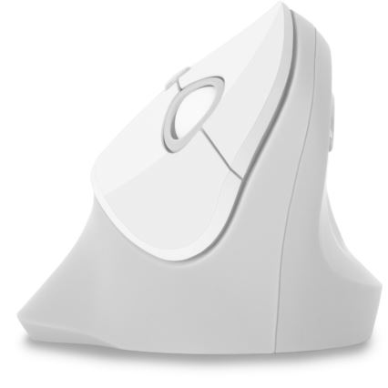 CONNECT IT CMO-2700-WH - Ergonomische, kabellose Maus 800/1200/1600 DPI 1xAA weiß