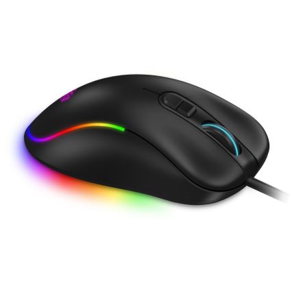 CONNECT IT CMO-3589-BK - LED RGB Kabelgebundene Gaming-Maus 200-7200 DPI schwarz