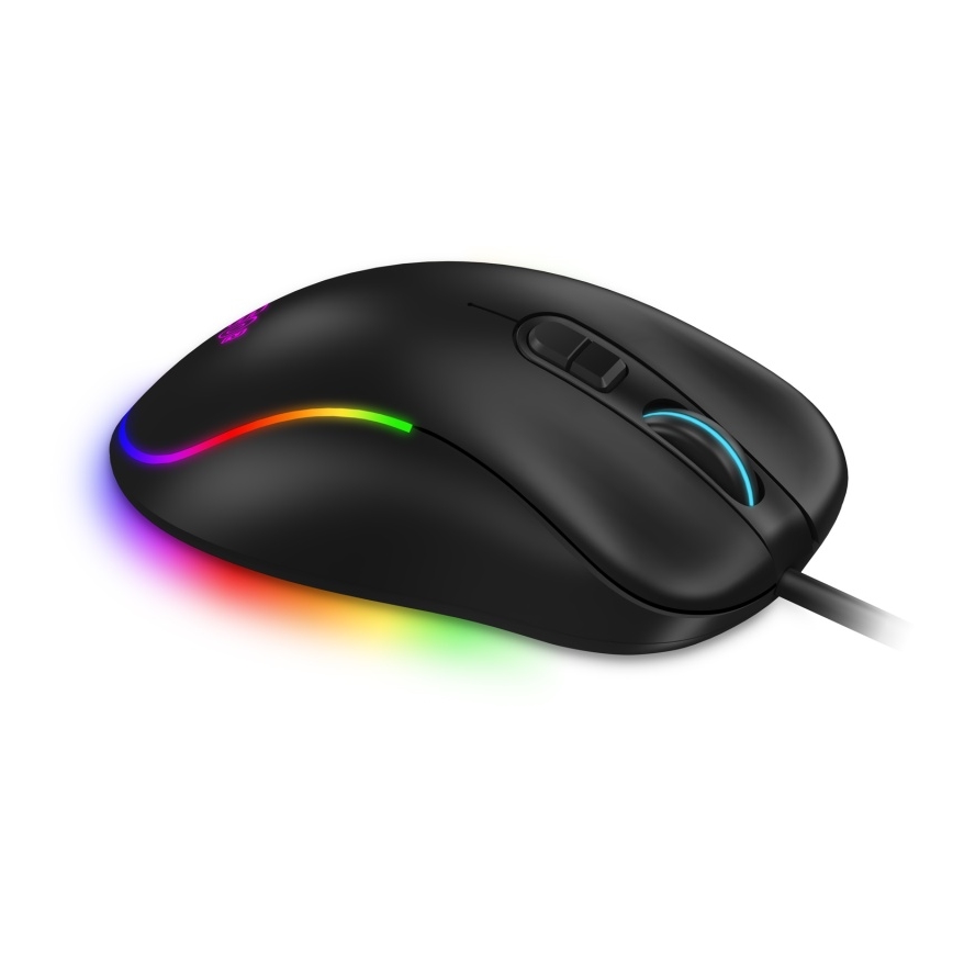 CONNECT IT CMO-3589-BK - LED RGB Kabelgebundene Gaming-Maus 200-7200 DPI schwarz