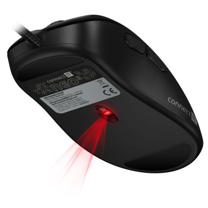 CONNECT IT CMO-3589-BK - LED RGB Kabelgebundene Gaming-Maus 200-7200 DPI schwarz
