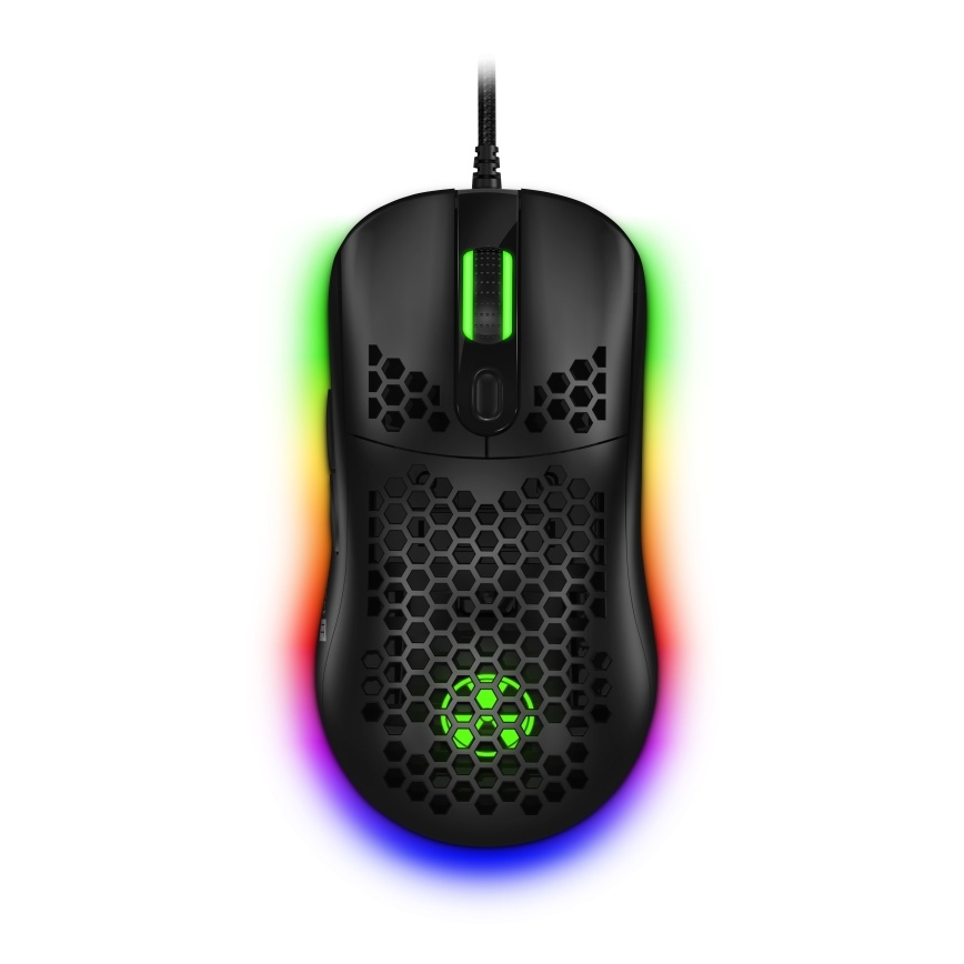 CONNECT IT CMO-5511-BK - LED RGB Kabelgebundene Gaming-Maus 200-12800 DPI Schwarz