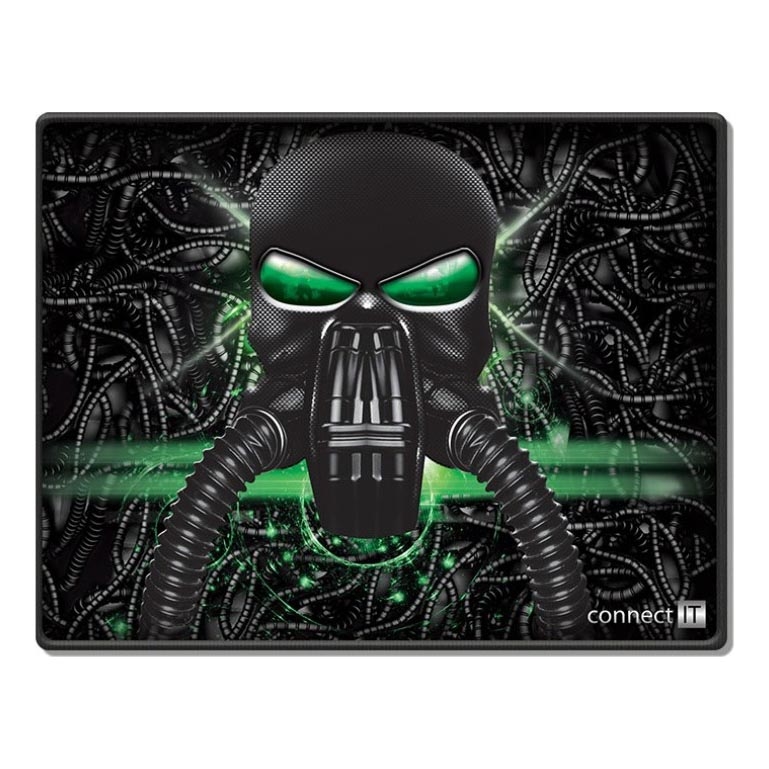 CONNECT IT CMP-1100-SM - Mauspad 32x24,5 cm schwarz/grün