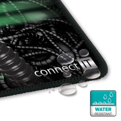 CONNECT IT CMP-1100-SM - Mauspad 32x24,5 cm schwarz/grün