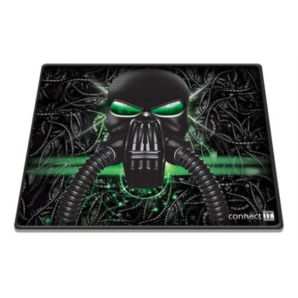 CONNECT IT CMP-1100-SM - Mauspad 32x24,5 cm schwarz/grün