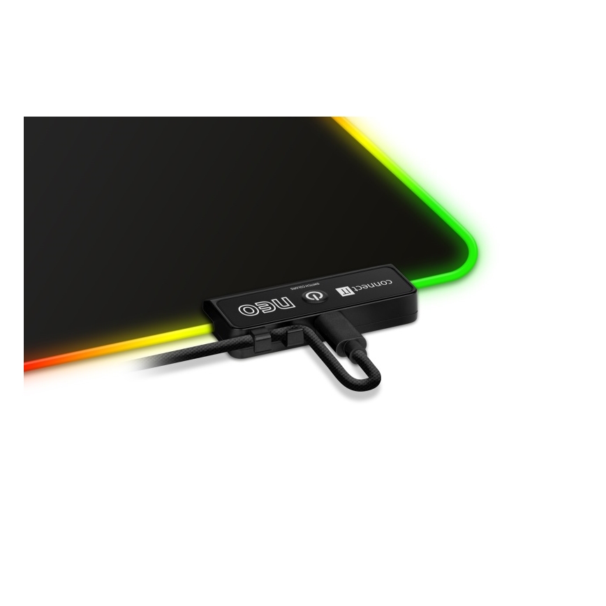 CONNECT IT CMP-3100-LG - LED RGB Gaming-Tastatur und Mauspad 80x30 cm schwarz