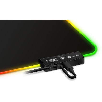 CONNECT IT CMP-3100-SM - LED RGB Gaming-Mauspad 32x24,5 cm schwarz
