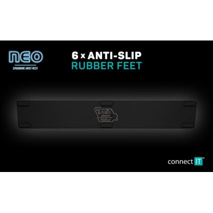 CONNECT IT CMP-3590-LG - Ergonomische Tastaturunterlage schwarz