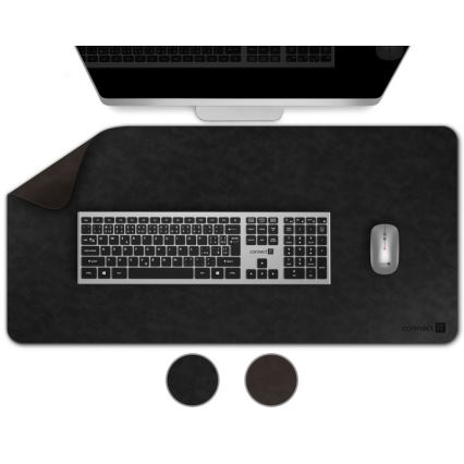CONNECT IT CMP-4030-LG - Wendbare Tastatur- und Mausunterlage 90x40 cm schwarz/braun