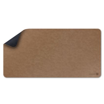 CONNECT IT CMP-4040-LG - Wendbare Maus- und Tastaturunterlage 90x40 cm, blau/braun
