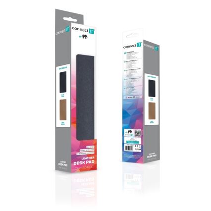 CONNECT IT CMP-4040-LG - Wendbare Maus- und Tastaturunterlage 90x40 cm, blau/braun