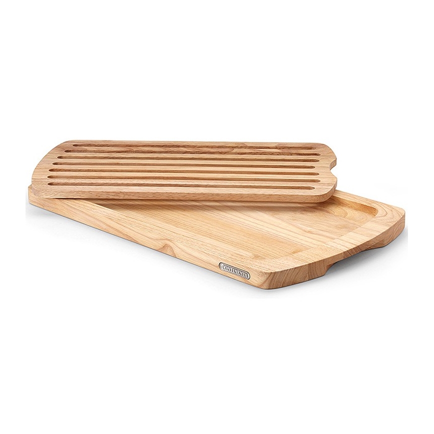 Continenta C3078 – Küchenschneidebrett für Brot 45x26 cm Gummibaum