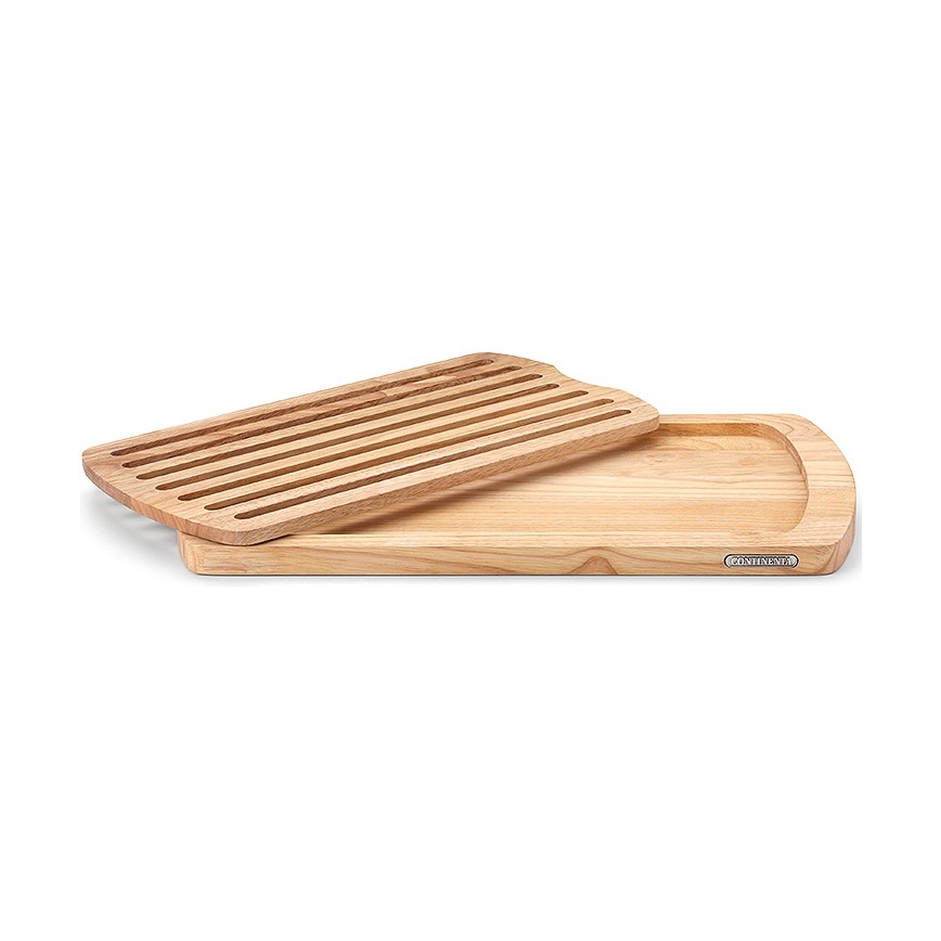 Continenta C3078 – Küchenschneidebrett für Brot 45x26 cm Gummibaum