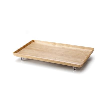 Continenta C3245 - Bett-Tablett, 53 x 32 cm, Gummibaumholz