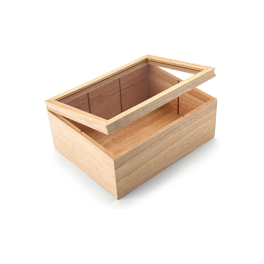 Continenta C3290 – Teebeutel-Box 23x17,5 cm Gummibaum