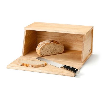 Continenta C3292 - Brotkasten 40x26 cm Gummibaumholz