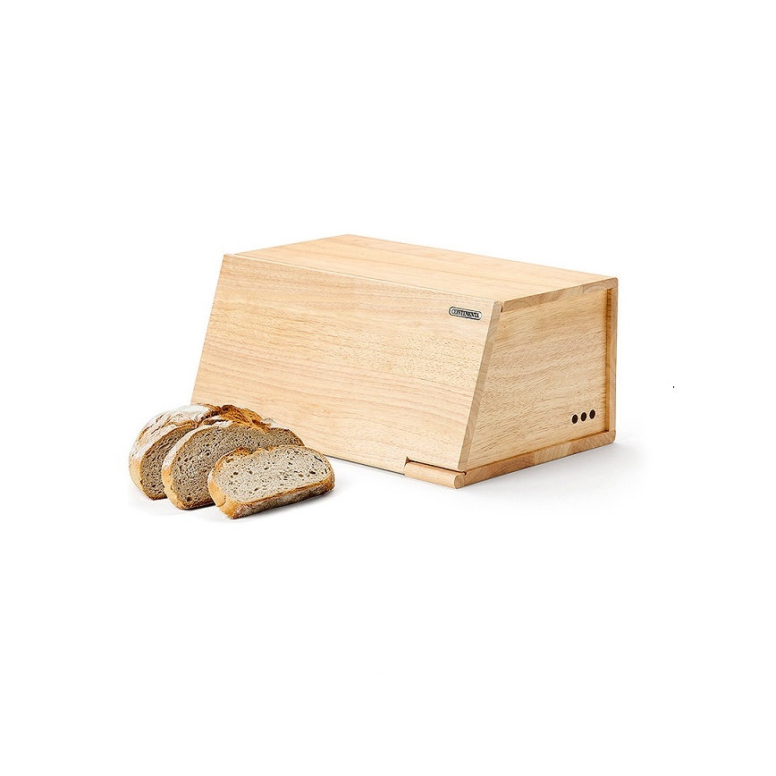 Continenta C3292 - Brotkasten 40x26 cm Gummibaumholz
