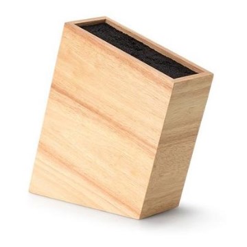 Continenta C3316 - Messerständer mit Flexi-Einsatz 22x22 cm Gummibaum