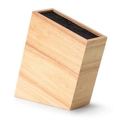 Continenta C3316 - Messerständer mit Flexi-Einsatz 22x22 cm Gummibaum