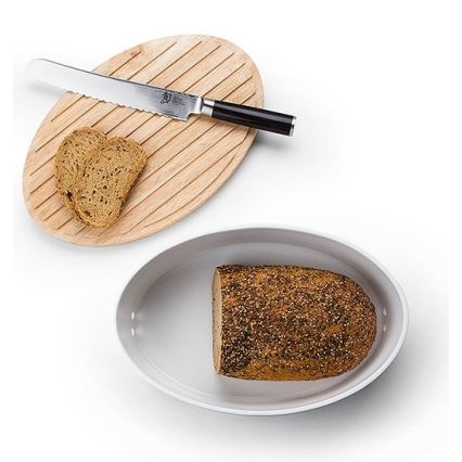 Continenta C3932 - Brotkasten 13,5x36 cm weiß/beige