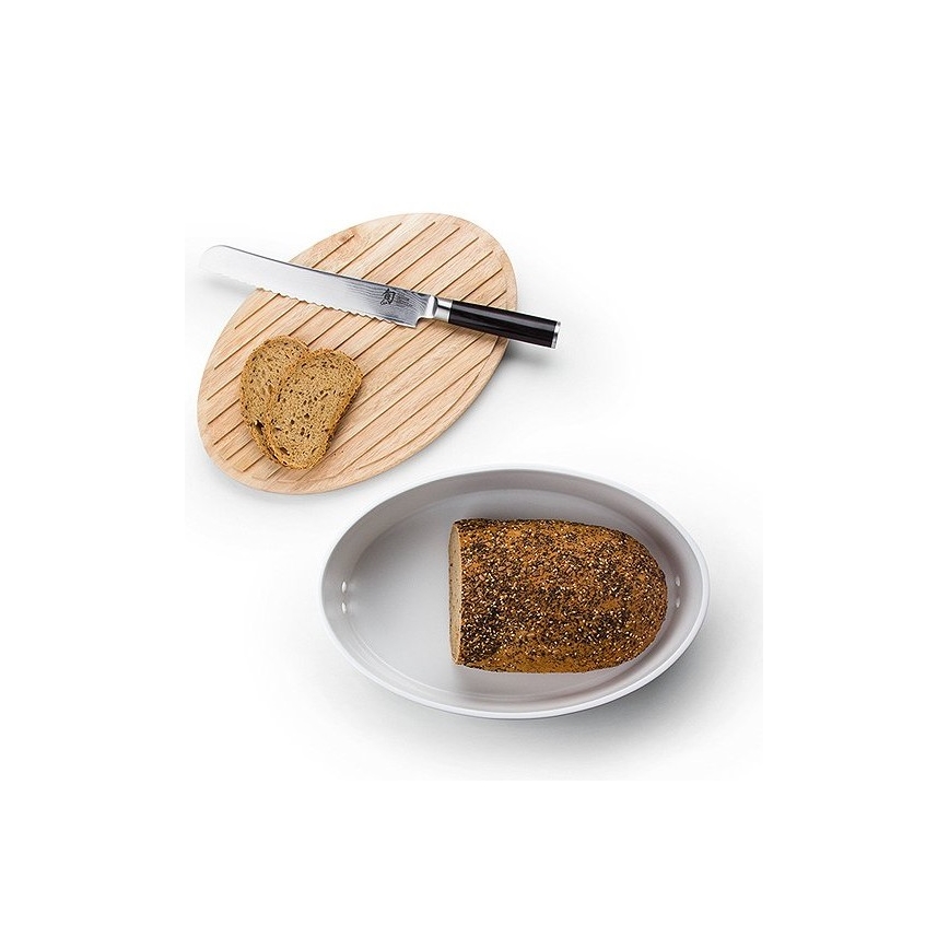 Continenta C3932 - Brotkasten 13,5x36 cm weiß/beige