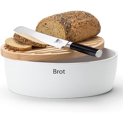 Continenta C3932 - Brotkasten 13,5x36 cm weiß/beige