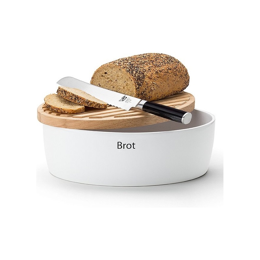 Continenta C3932 - Brotkasten 13,5x36 cm weiß/beige