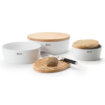 Continenta C3932 - Brotkasten 13,5x36 cm weiß/beige