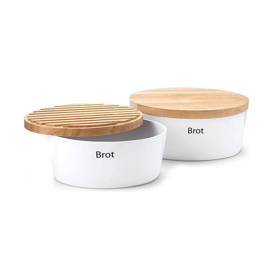 Continenta C3932 - Brotkasten 13,5x36 cm weiß/beige