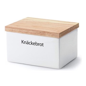 Continenta C3950 - Keramik-Vorratsdose mit Deckel 17,5x13,5x11 cm Gummibaum