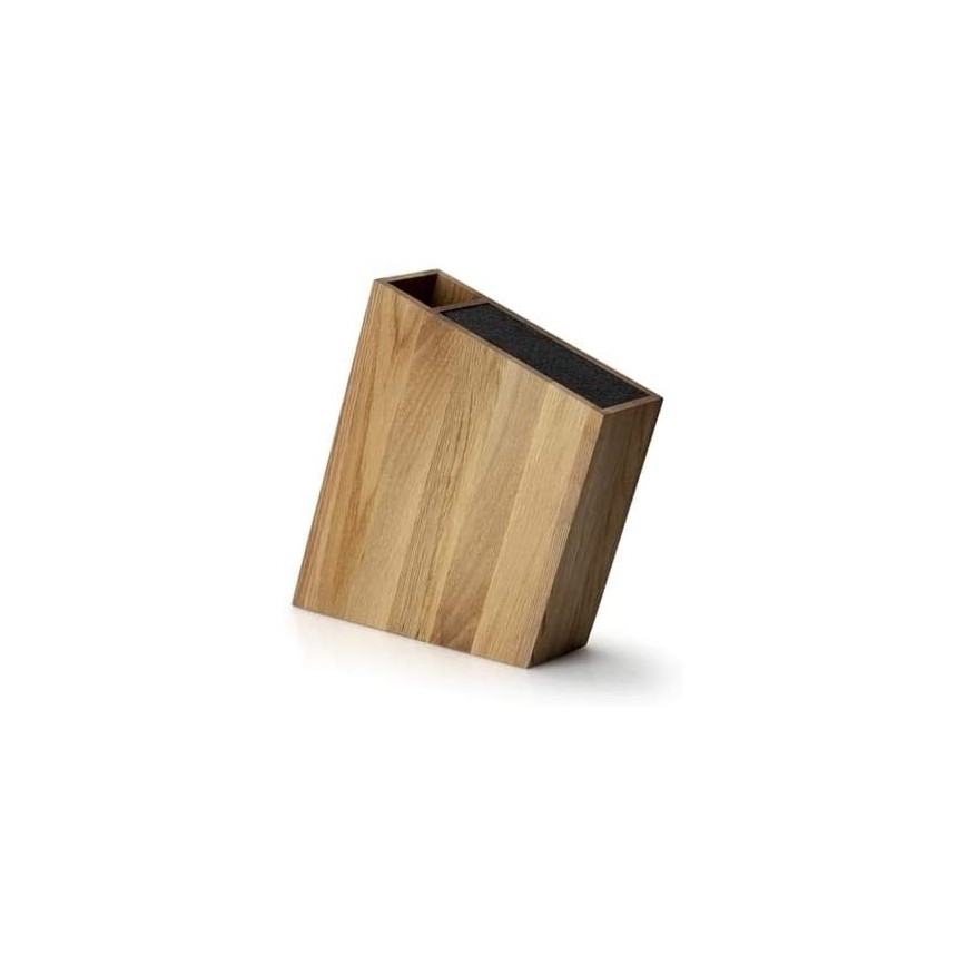 Continenta C4151– Messerblock mit Flexi-Einsatz und Fach 31x8x24,5 cm Eiche