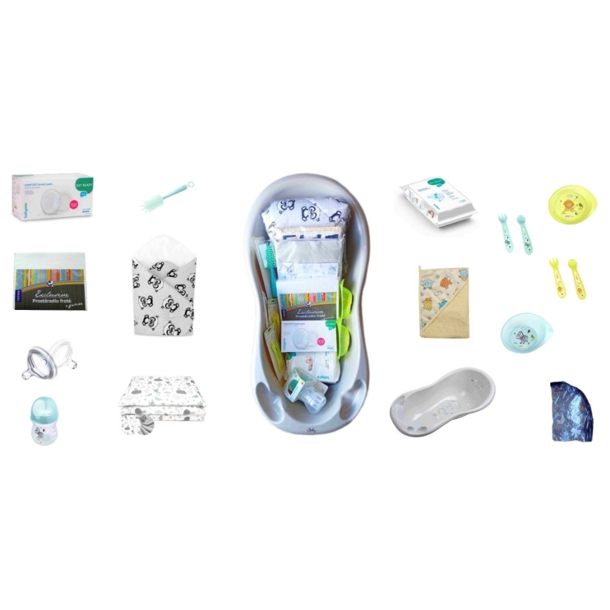 COSING - 16-teiliges Starter-Set für Neugeborene, grau