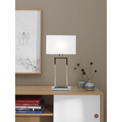 Cottex - Tischlampe KENSINGTON 1xE14/40W/230V silber