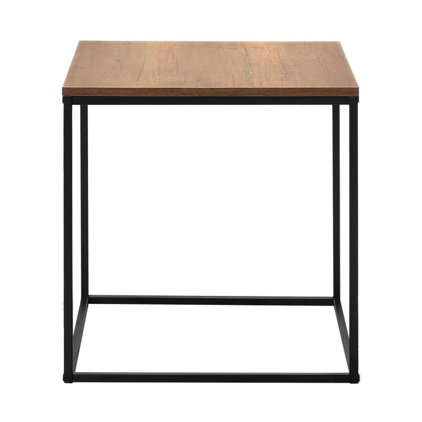Couchtisch 52x50 cm braun