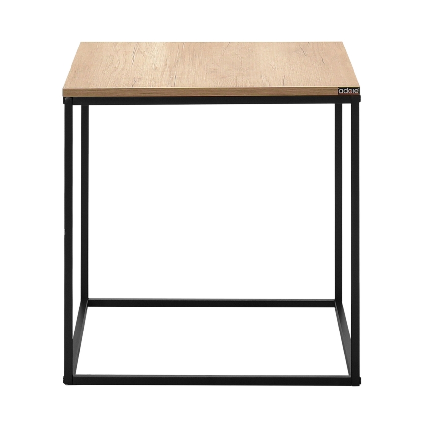 Couchtisch 52x50 cm braun