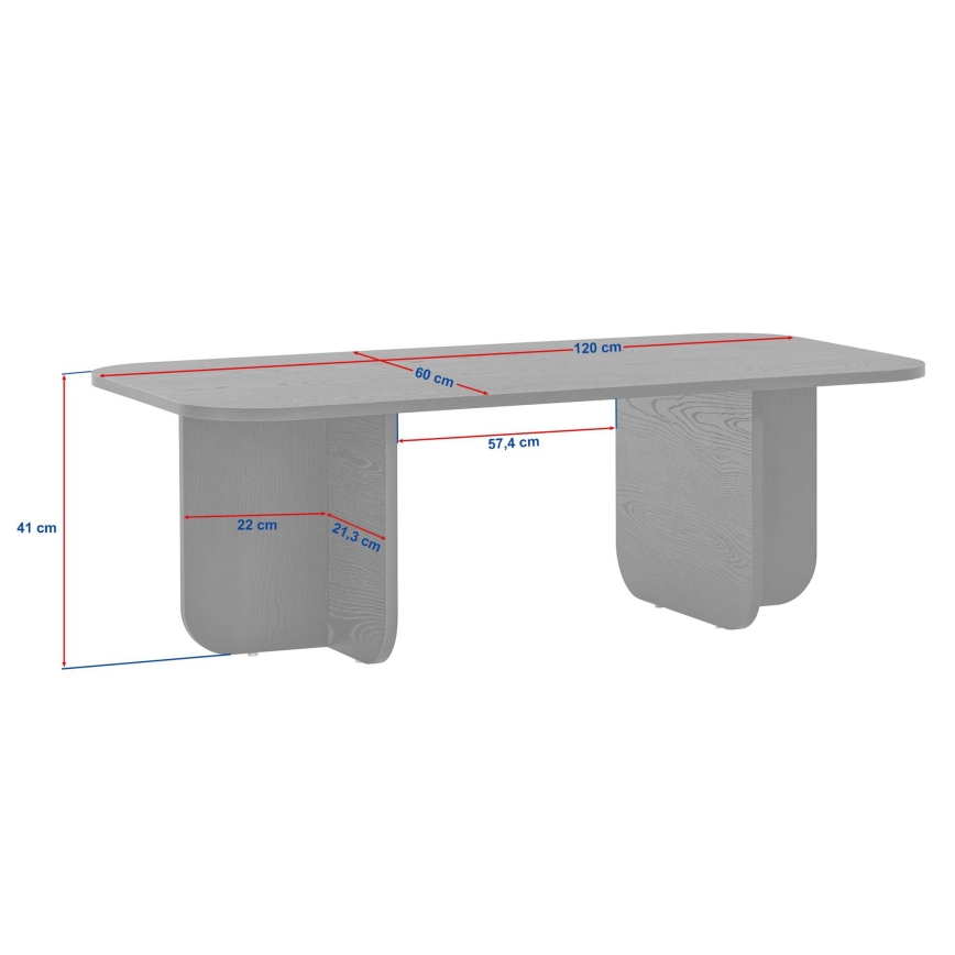 Couchtisch AKIRA 120x60 cm Travertin