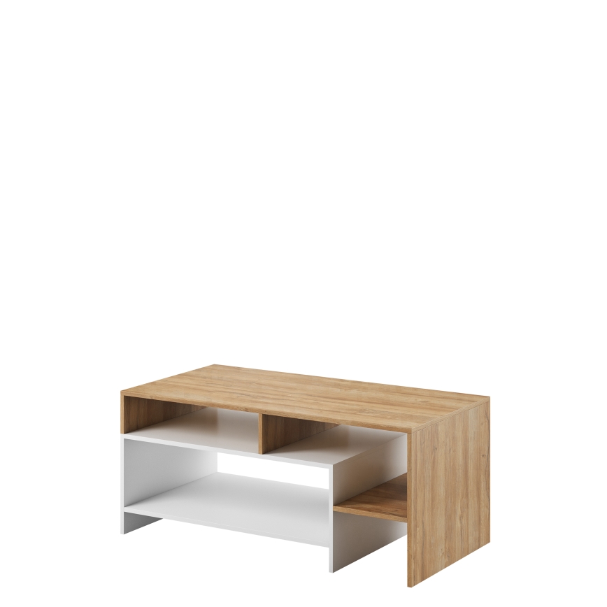 Couchtisch ALVA 53x120 cm weiß/Eiche Grande