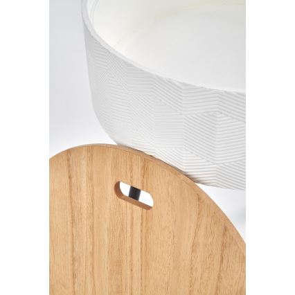 Couchtisch AURA 45x38 cm weiß/schwarz/beige