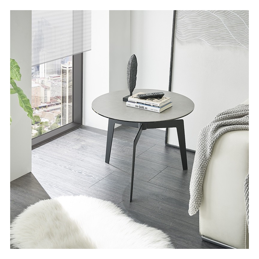 Couchtisch BALANCE Ø 60 cm, Grau/Anthrazit