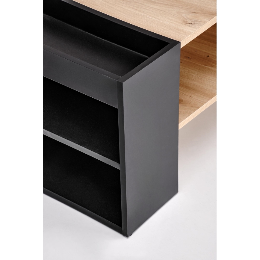 Couchtisch BELA 100x42 cm Eiche Artisan/Anthrazit