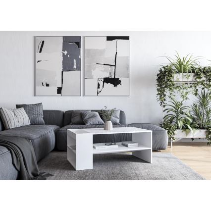 Couchtisch BELA 100x42 cm weiß