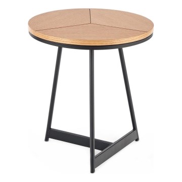 Couchtisch CARIDA 49x45 cm schwarz/Eiche