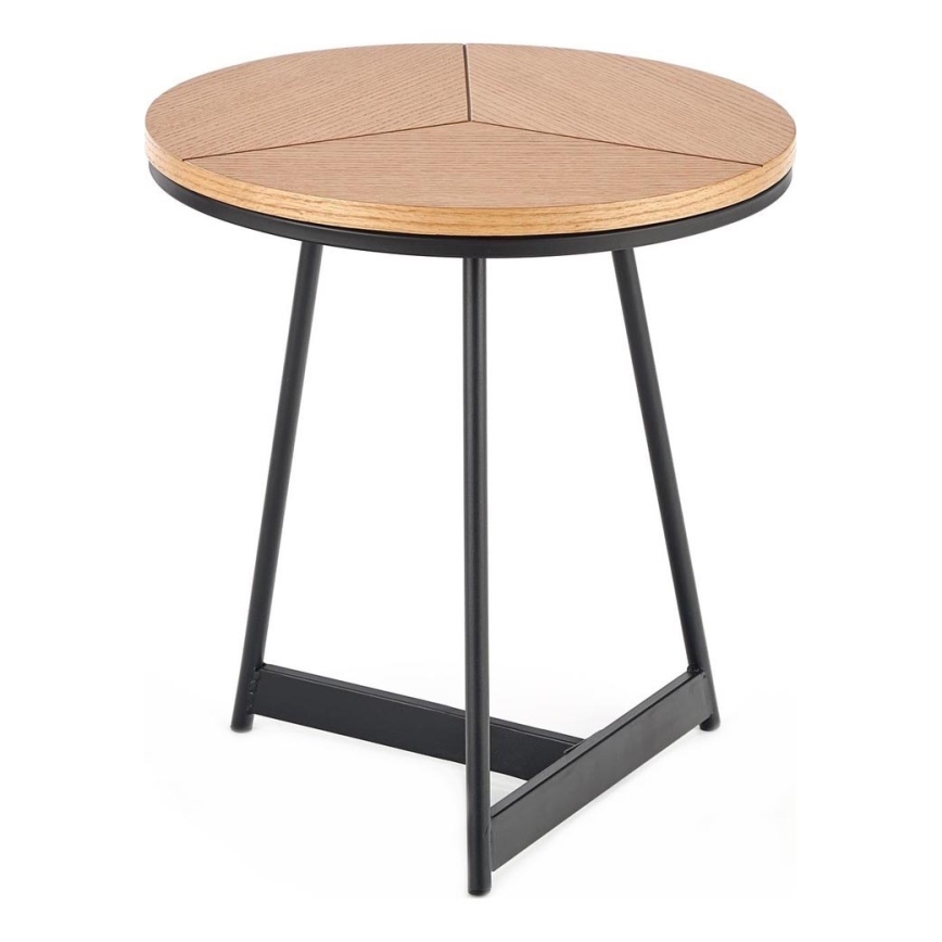Couchtisch CARIDA 49x45 cm schwarz/Eiche