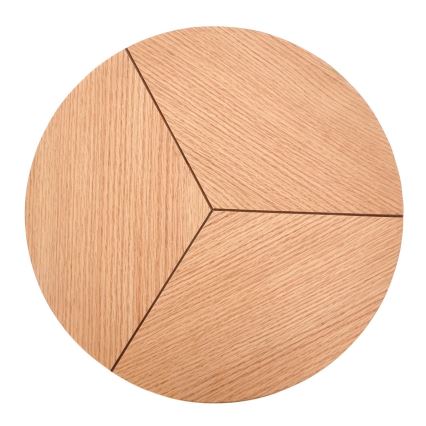 Couchtisch CARIDA 49x45 cm schwarz/Eiche